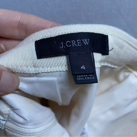 J. Crew 100% Wool Double Notch Mini Skirt Sz 4 - Picture 4 of 7